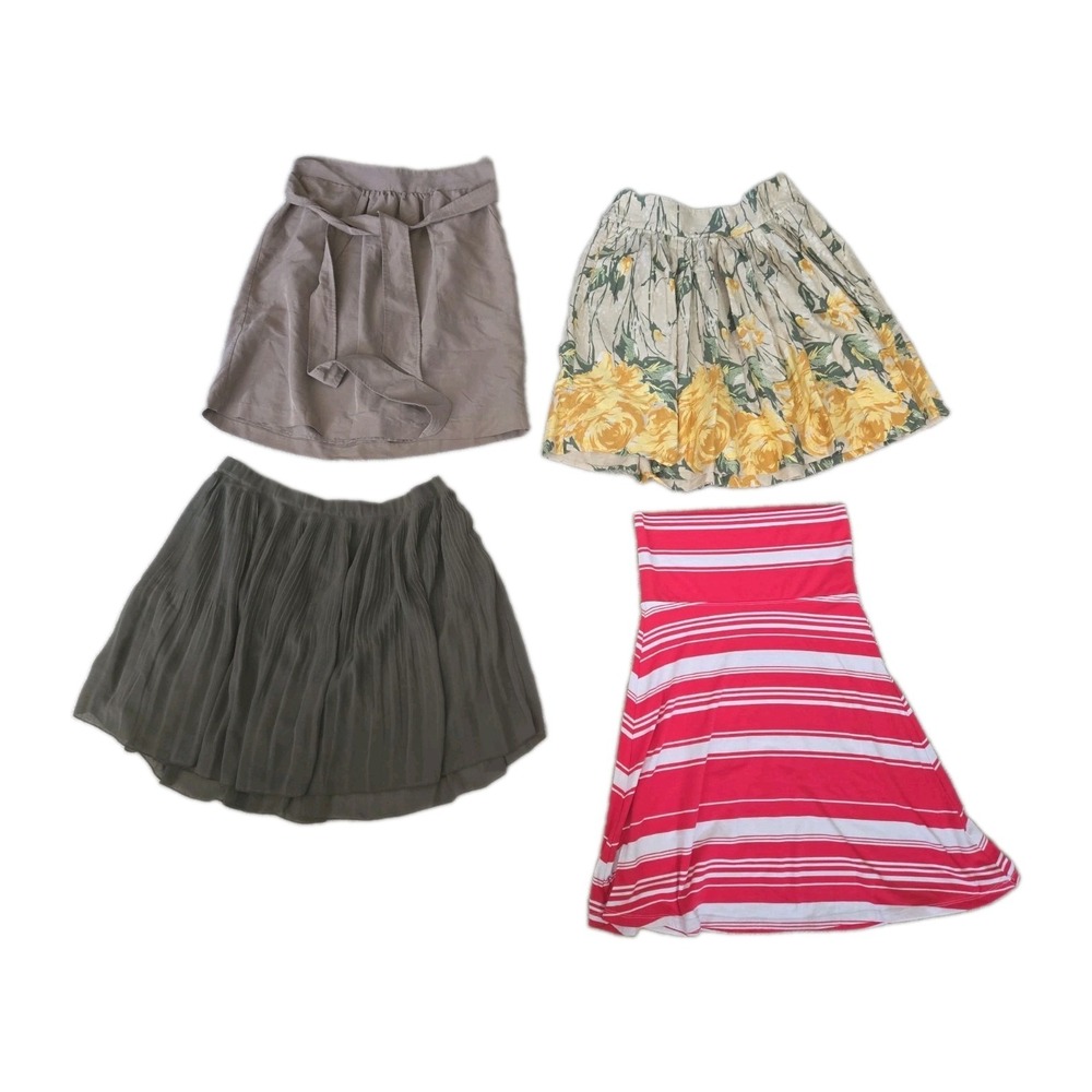 Lot Of 4 Womens Skirts Size Smsll Medium S/M